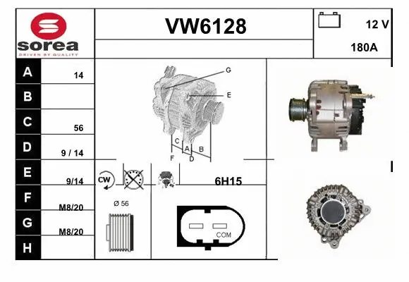 Alternator (VW6128)