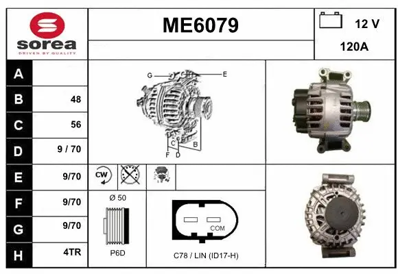 Alternator (ME6079)