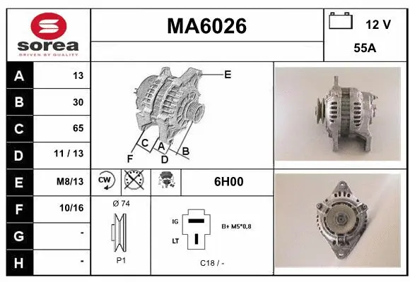 Alternator (MA6026)