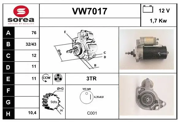 Starter (VW7017)