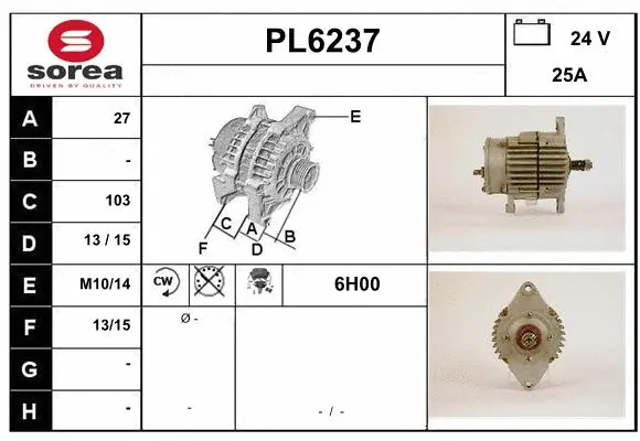 Alternator (PL6237)