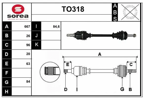Drive Shaft (TO318)