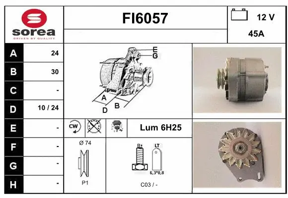 Alternator (FI6057)