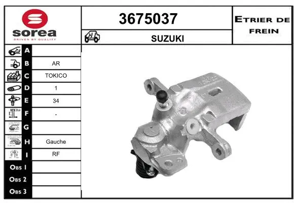 Brake Caliper (3675037)
