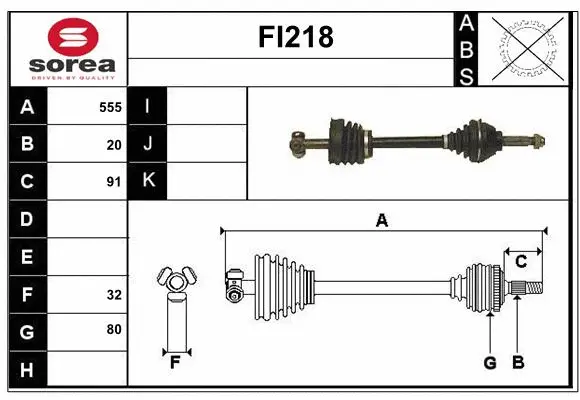 Drive Shaft (FI218)