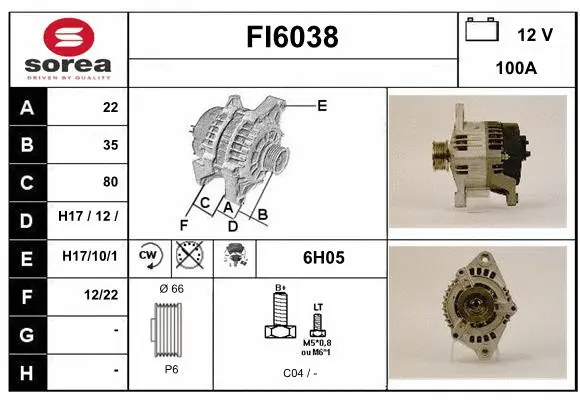 Alternator (FI6038)