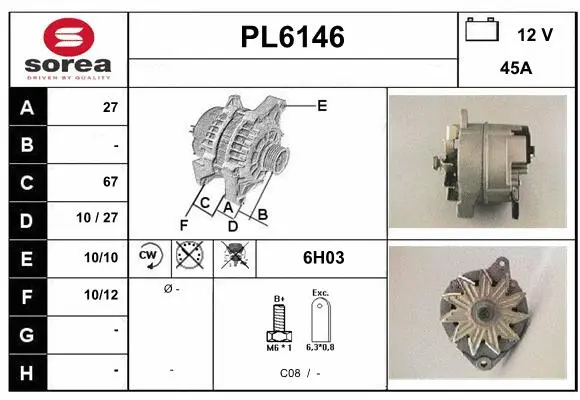 Alternator (PL6146)