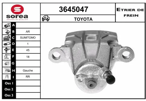 Brake Caliper (3645047)