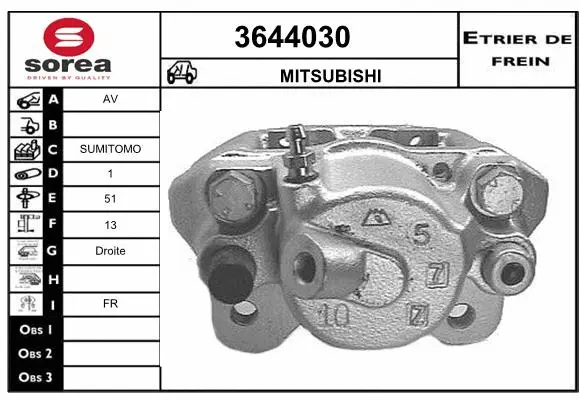 Brake Caliper (3644030)