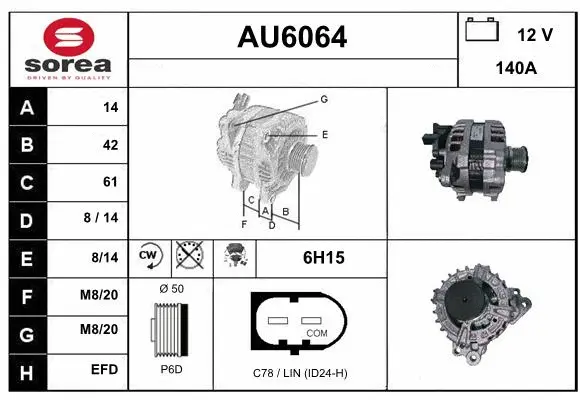 Alternator (AU6064)