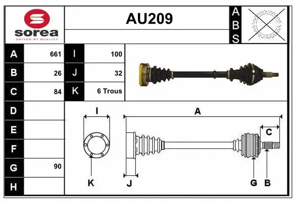 Drive Shaft (AU209)