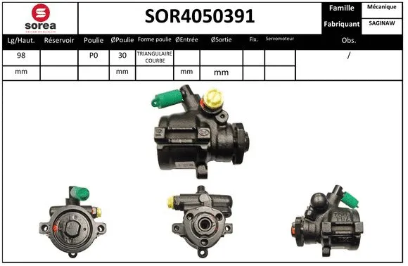 Hydraulic Pump, steering (SOR4050391)