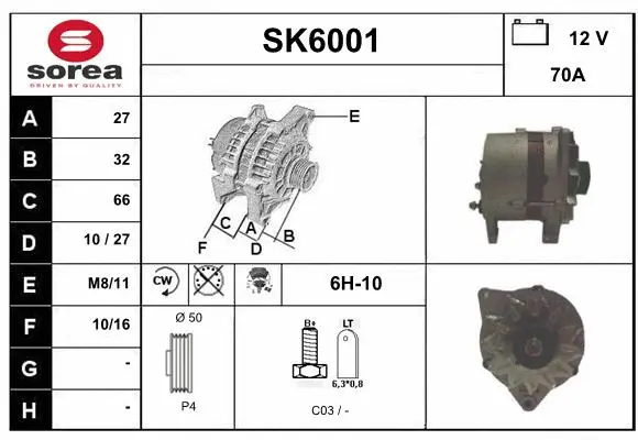 Alternator (SK6001)