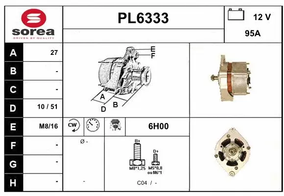 Alternator (PL6333)