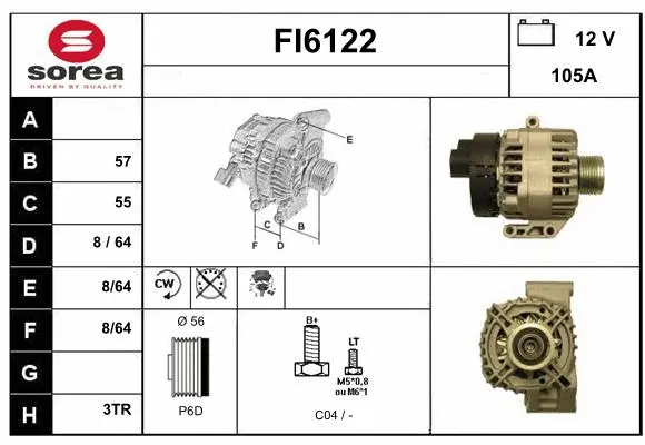 Alternator (FI6122)
