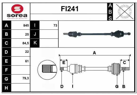 Drive Shaft (FI241)