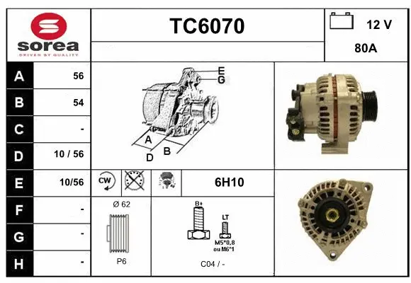 Alternator (TC6070)
