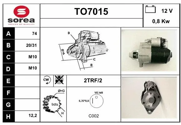 Starter (TO7015)