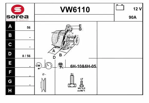Alternator (VW6110)