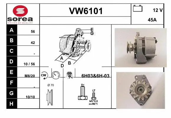 Alternator (VW6101)