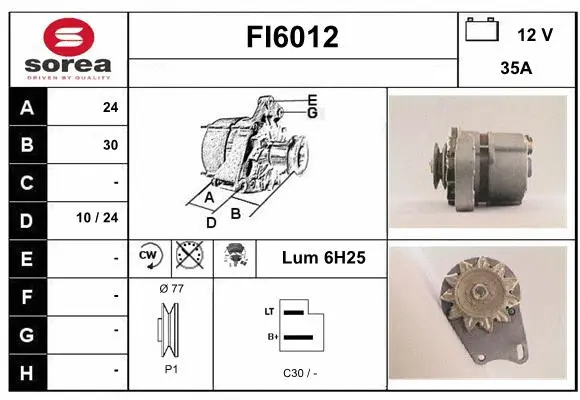 Alternator (FI6012)