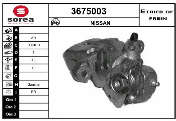 Brake Caliper (3675003)