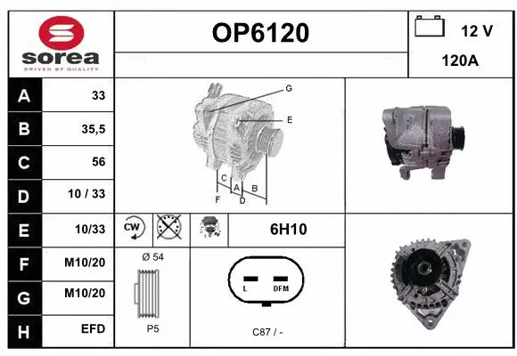 Alternator (OP6120)