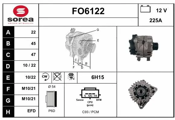 Alternator (FO6122)