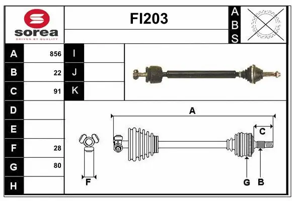 Drive Shaft (FI203)