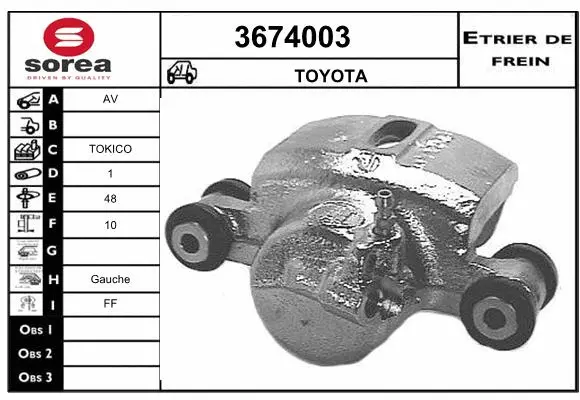 Brake Caliper (3674003)