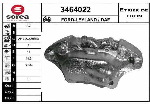 Brake Caliper (3464022)