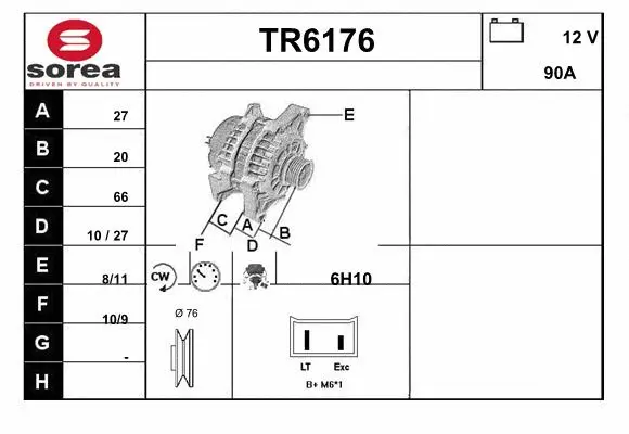 Alternator (TR6176)