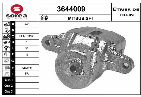 Brake Caliper (3644009)