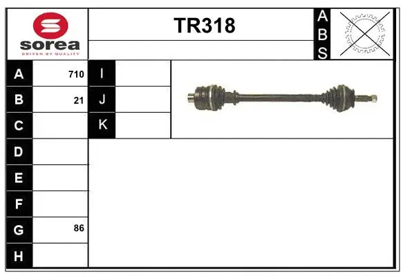 Drive Shaft (TR318)