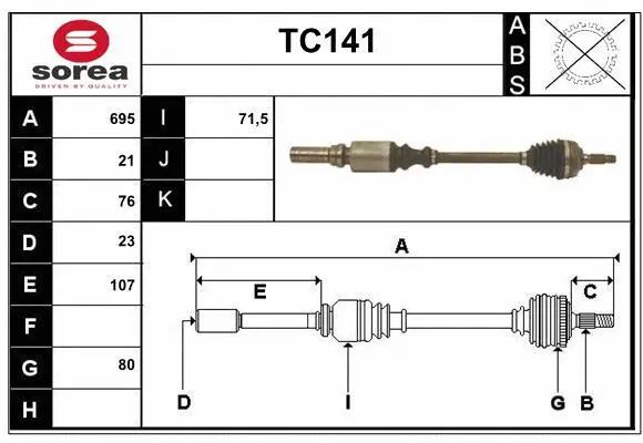 Drive Shaft (TC141)