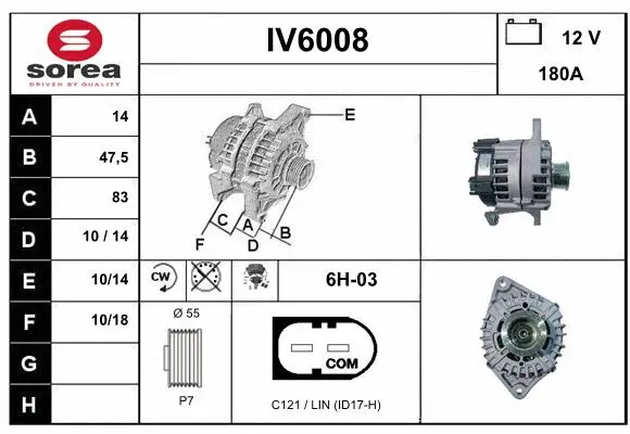Alternator (IV6008)