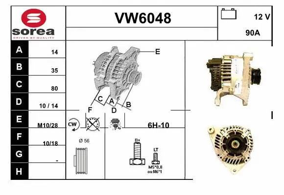 Alternator (VW6048)