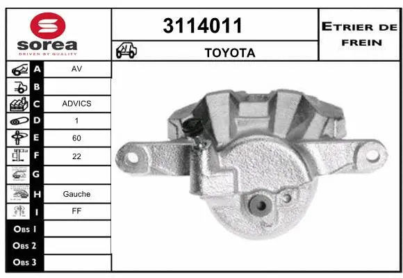 Brake Caliper (3114011)