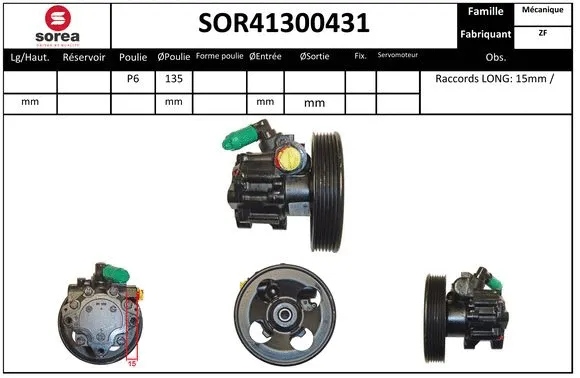 Hydraulic Pump, steering (SOR41300431)