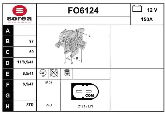 Alternator (FO6124)