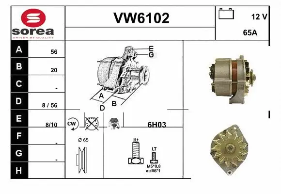 Alternator (VW6102)