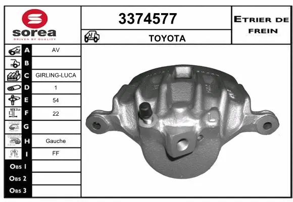 Brake Caliper (3374577)