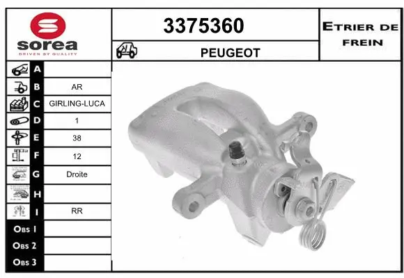Brake Caliper (3375360)