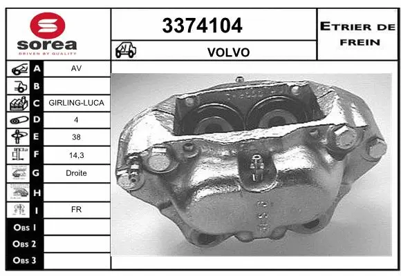 Brake Caliper (3374104)
