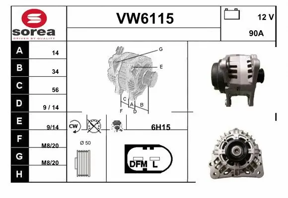 Alternator (VW6115)