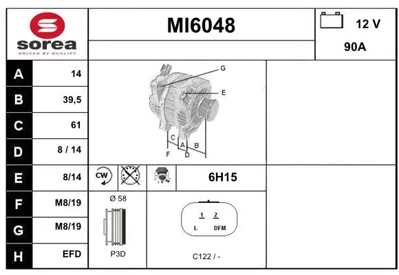 Alternator (MI6048)