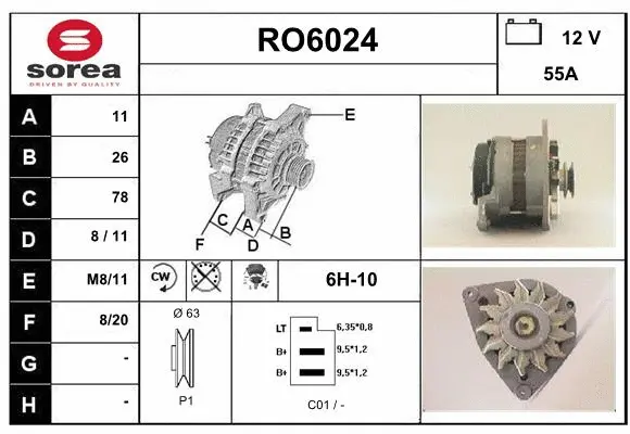 Alternator (RO6024)