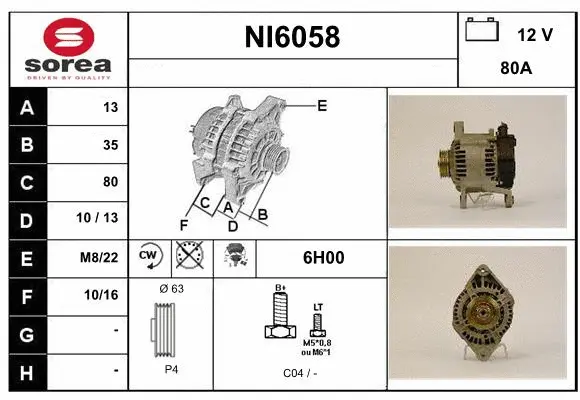 Alternator (NI6058)