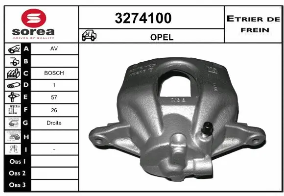 Brake Caliper (3274100)