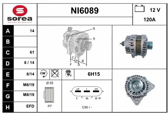 Alternator (NI6089)